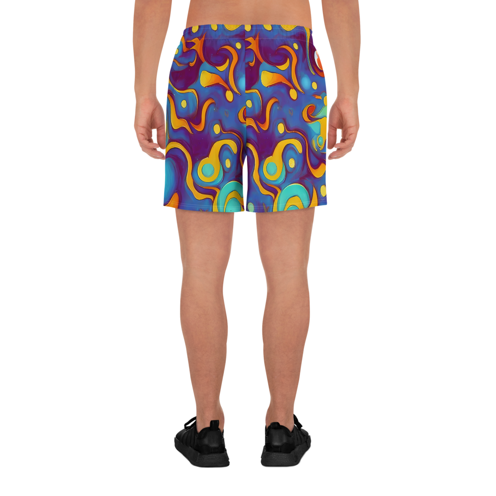 Men's Athletic Shorts - Pelton Swirl