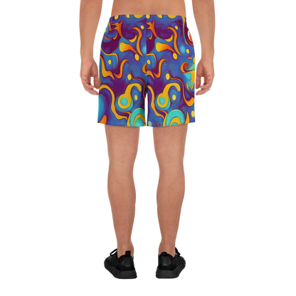 Men's Athletic Shorts - Pelton Swirl