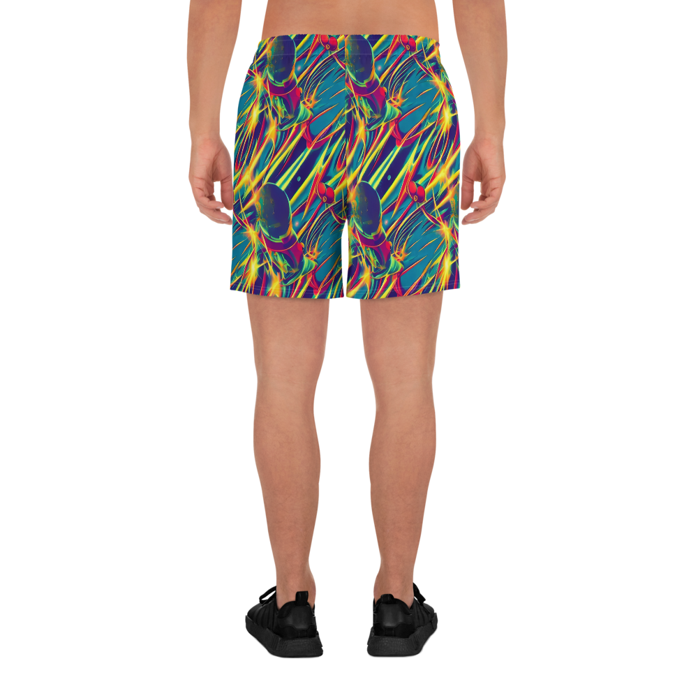 Men's Athletic Shorts - Cosmic Inferno