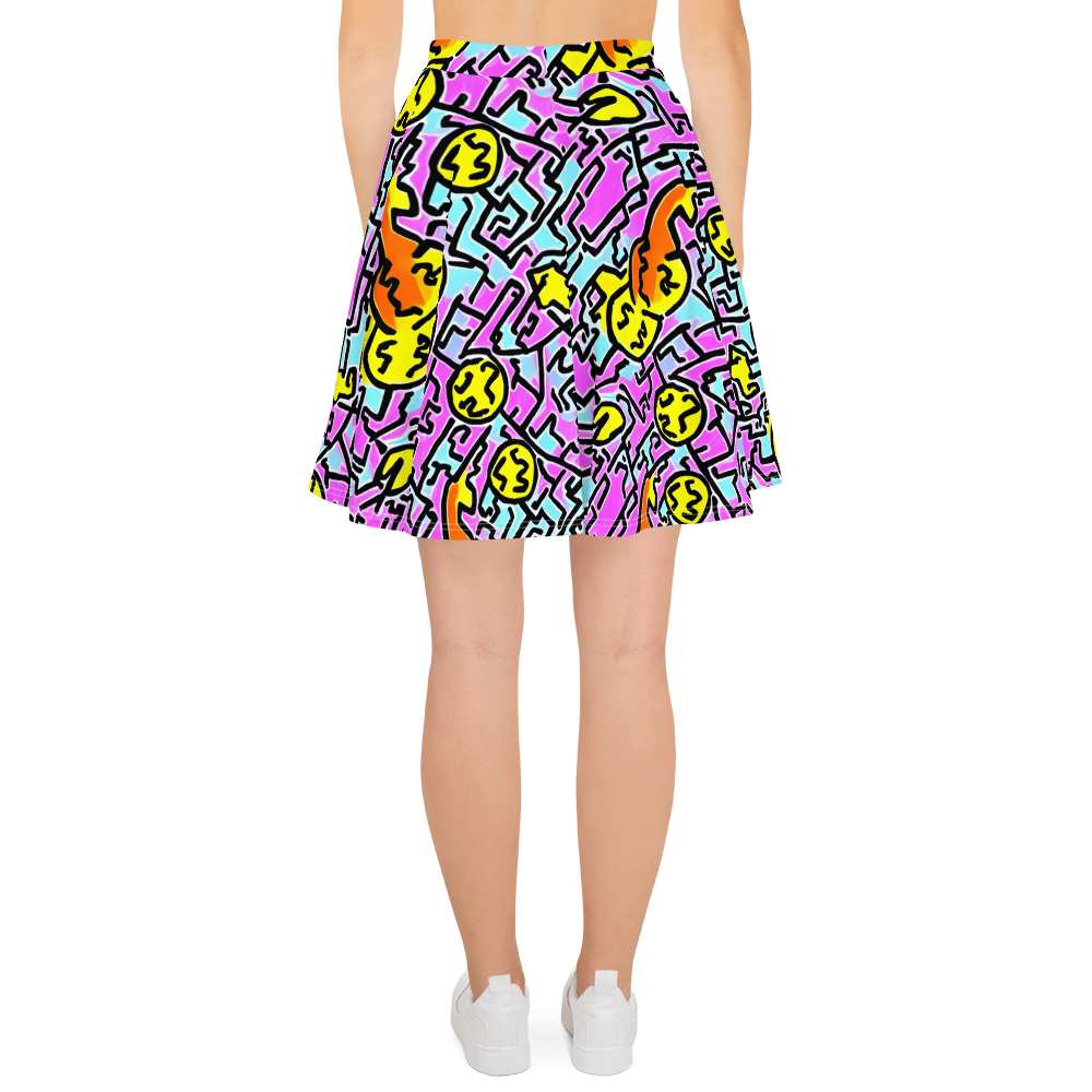 Skater Skirt - Punk Doodles