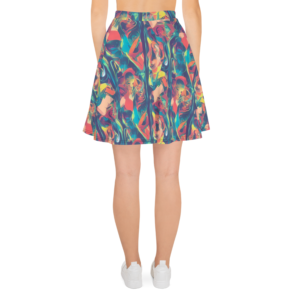 Skater Skirt - Neon Aurora