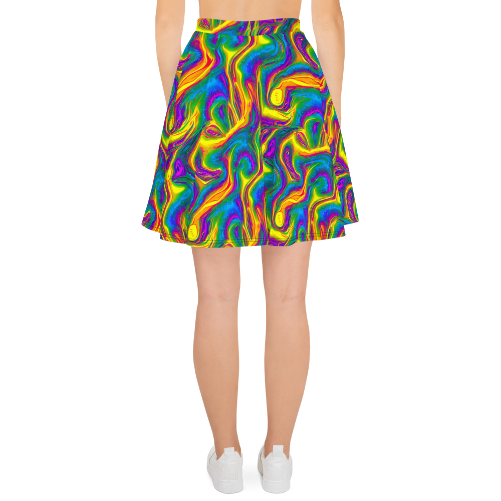 Skater Skirt - Electric Aurora