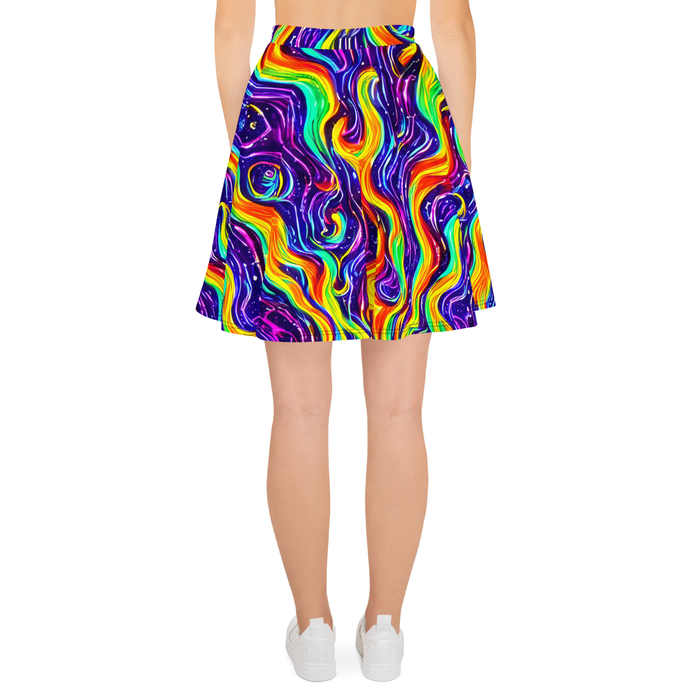 Skater Skirt - Galactic Flames