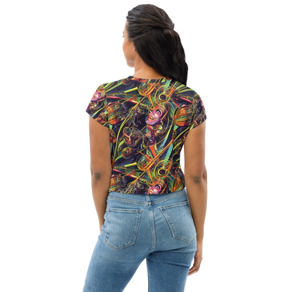 Women's Crop Tee - Psychedelic Deep Space