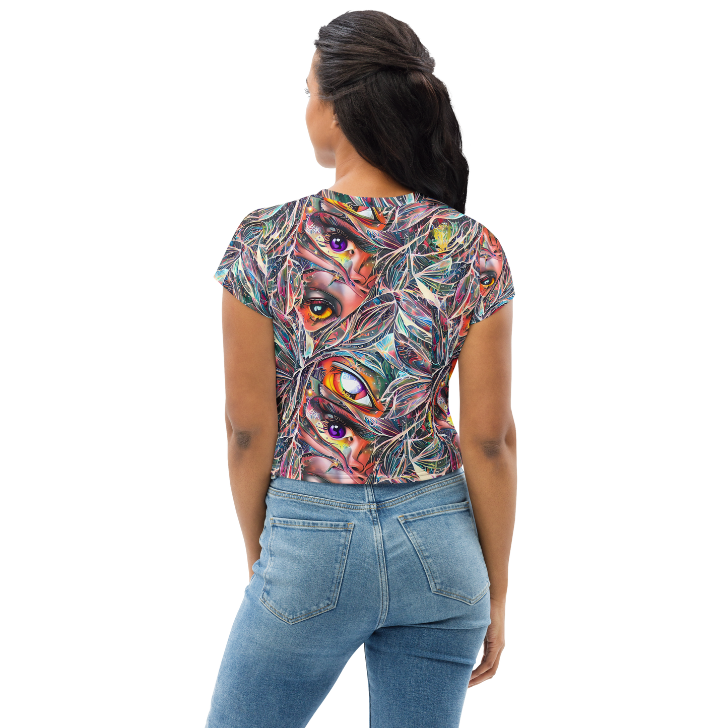 Women's Crop Tee - Prismatic Reverie