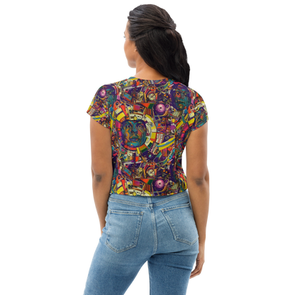 Women's Crop Tee - Cosmic Collage