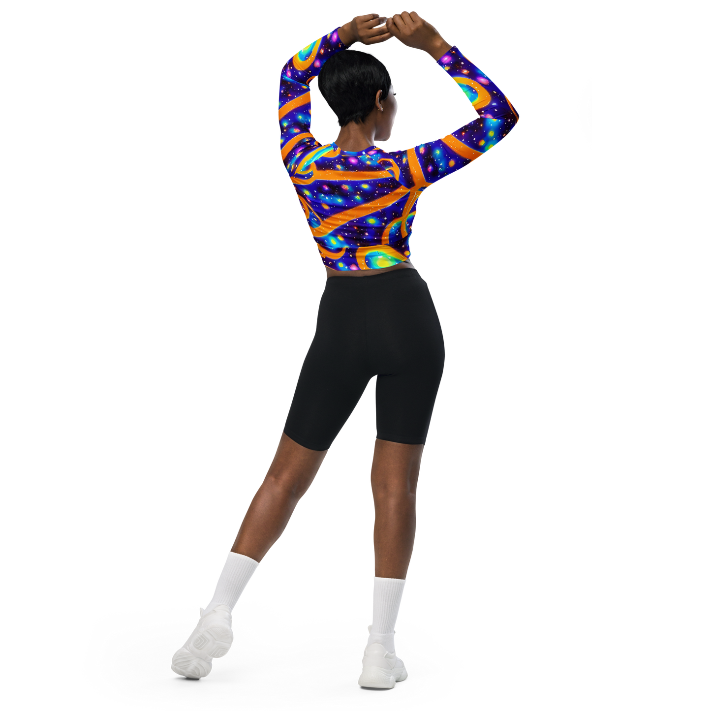 Long Sleeve Crop Top - Epic Orbit