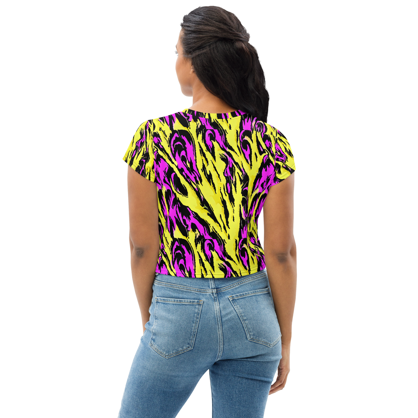 Women's Crop Tee - Neon Savanna