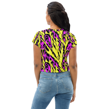 Women's Crop Tee - Neon Savanna