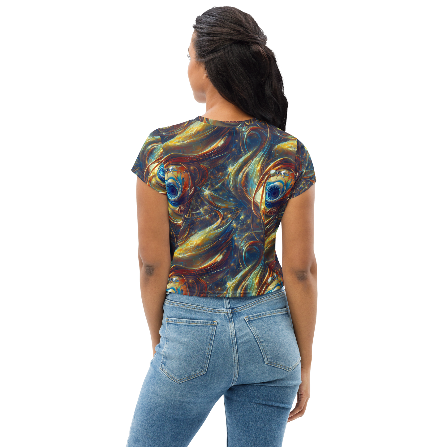 Women's Crop Tee - Celestial Vortex