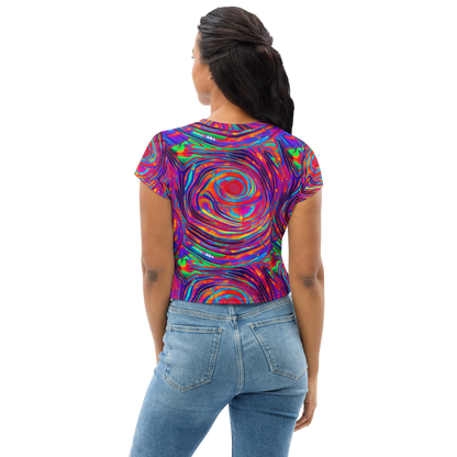 Women's Crop Tee - Quantum Spiral