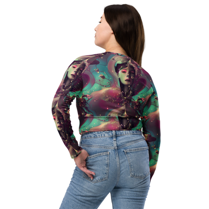 Long Sleeve Crop Top - Nouveau Galaxy