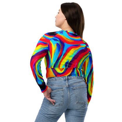 Long Sleeve Crop Top - Stael Swirls