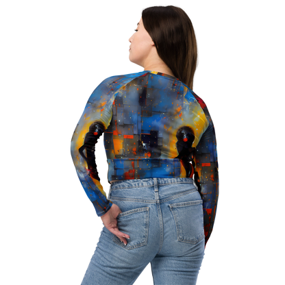 Long Sleeve Crop Top - Neoblock Fusion