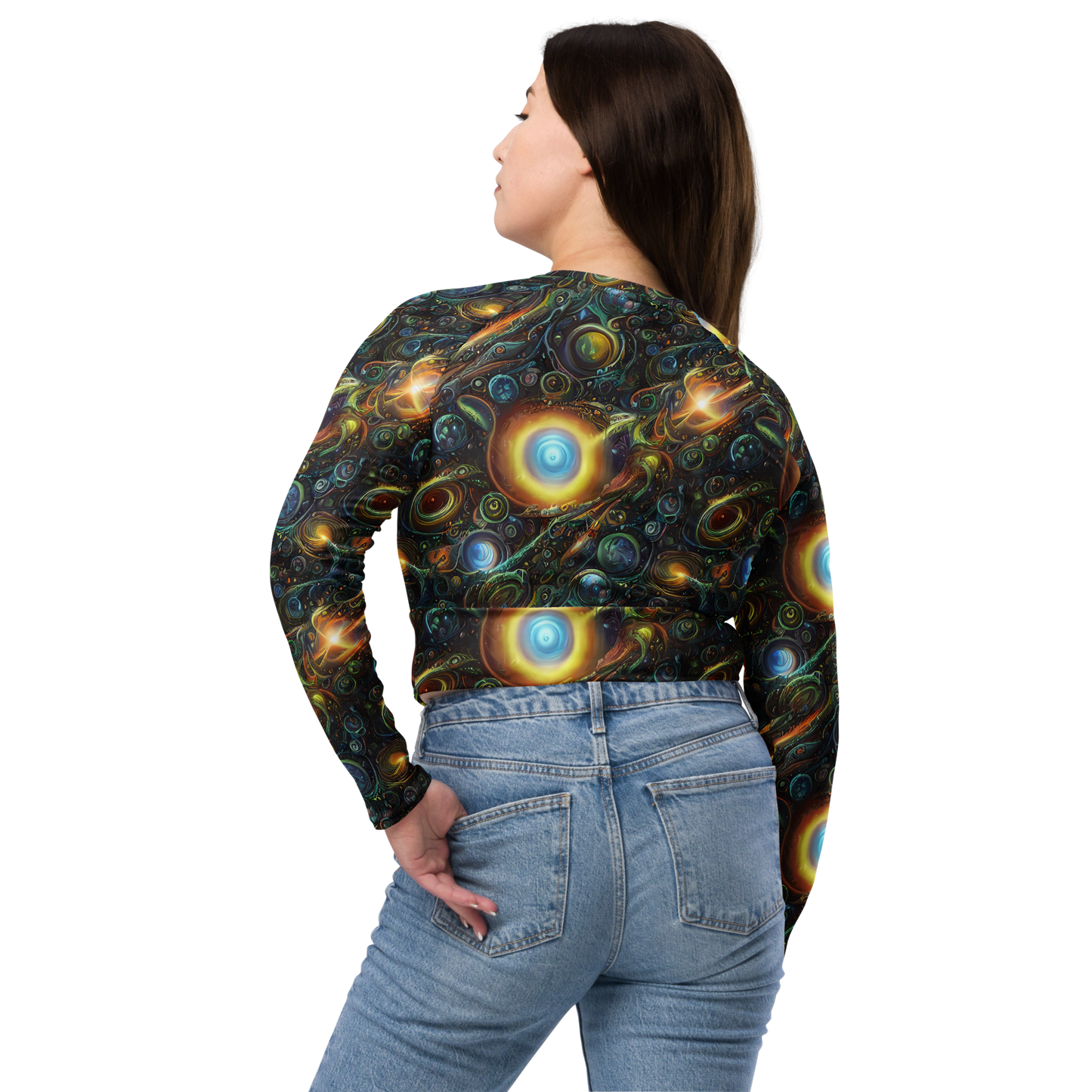 Long Sleeve Crop Top - Ferez Vortex