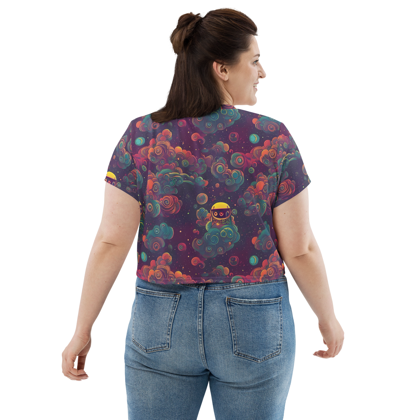 Women's Crop Tee - Nebula Dreamscape