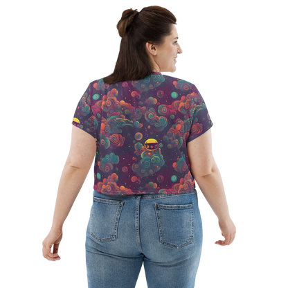 Women's Crop Tee - Nebula Dreamscape