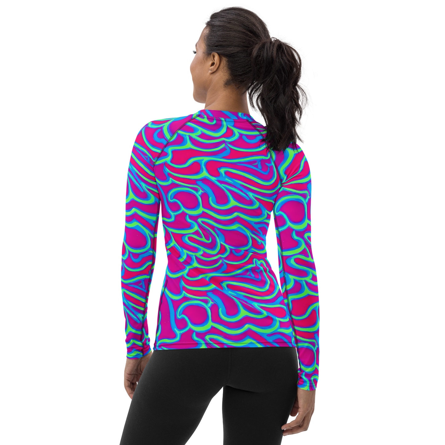 Women's Rash Guard - Aquatic Ember