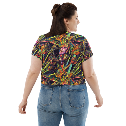 Women's Crop Tee - Psychedelic Deep Space