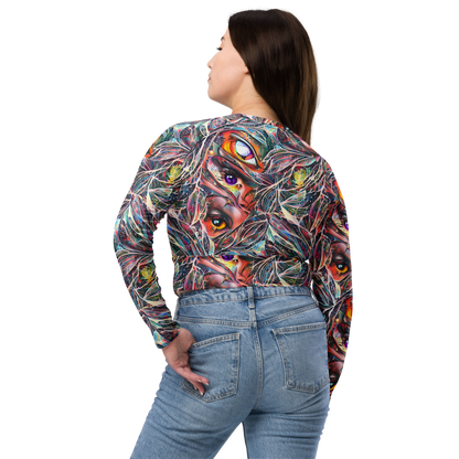 Long Sleeve Crop Top - Prismatic Reverie