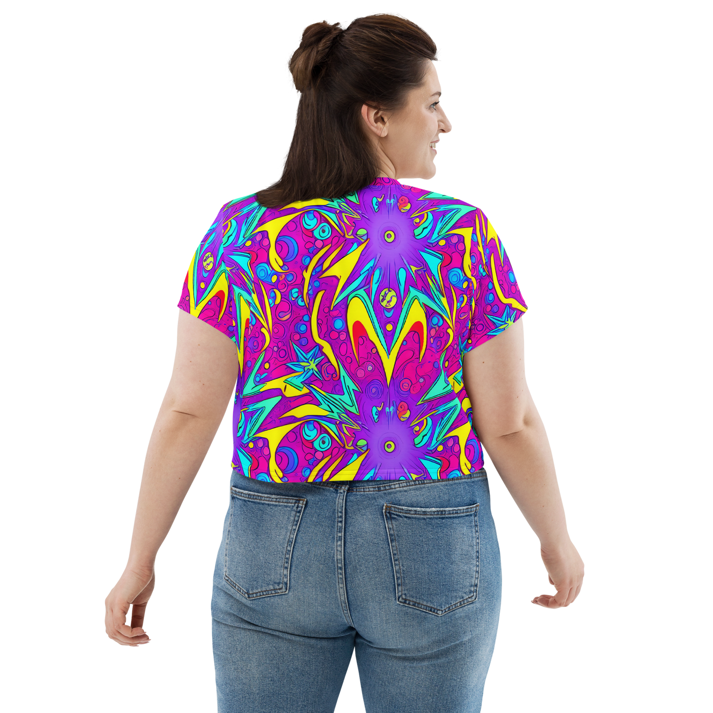 Women's Crop Tee - Nebula Radiance