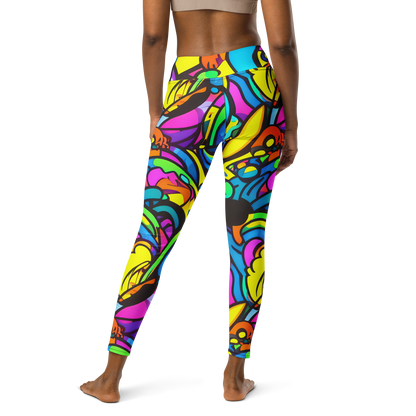 Yoga Leggings - Kaleidoscopic Flow