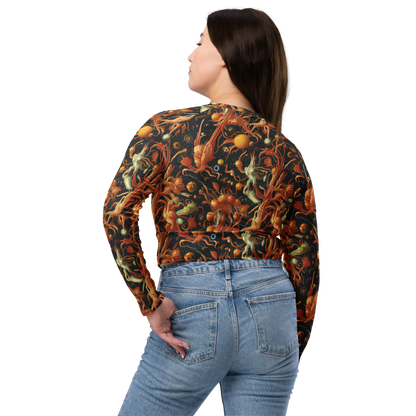 Long Sleeve Crop Top - Bosschaert's Nebula