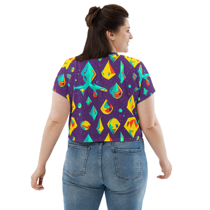 Women's Crop Tee - Cascading Prism