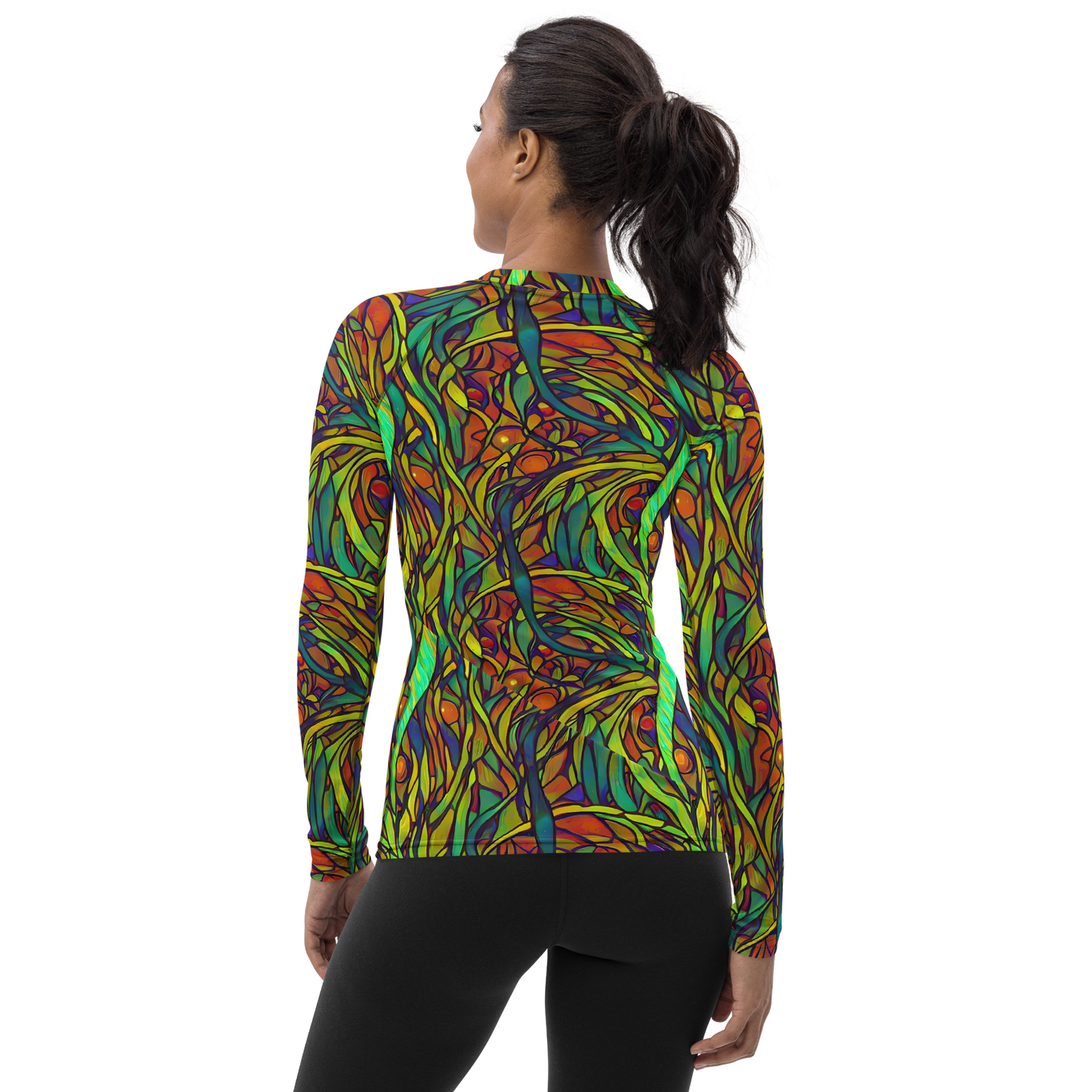 Women's Rash Guard - Cosmic Garden