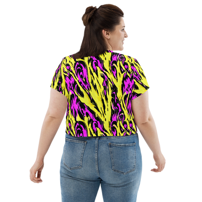 Women's Crop Tee - Neon Savanna