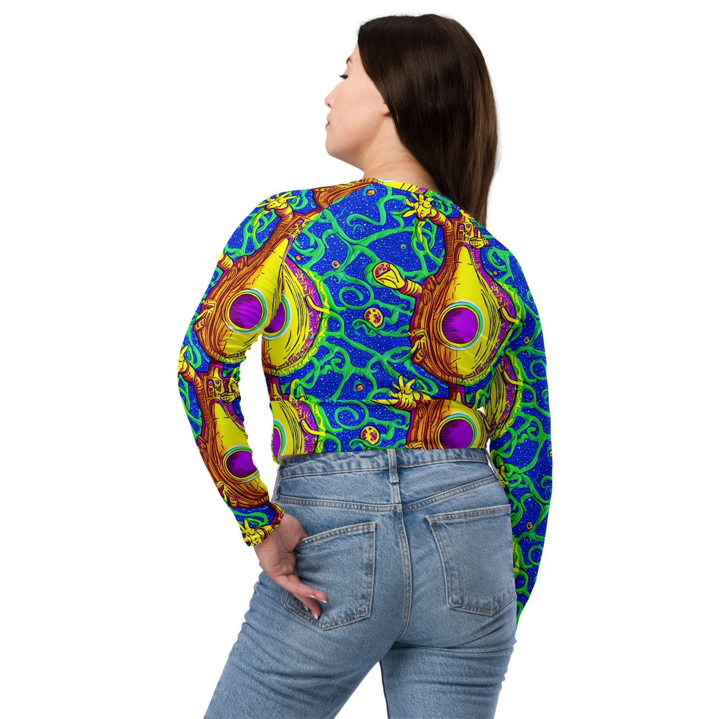 Long Sleeve Crop Top - Sprawling Spectacle