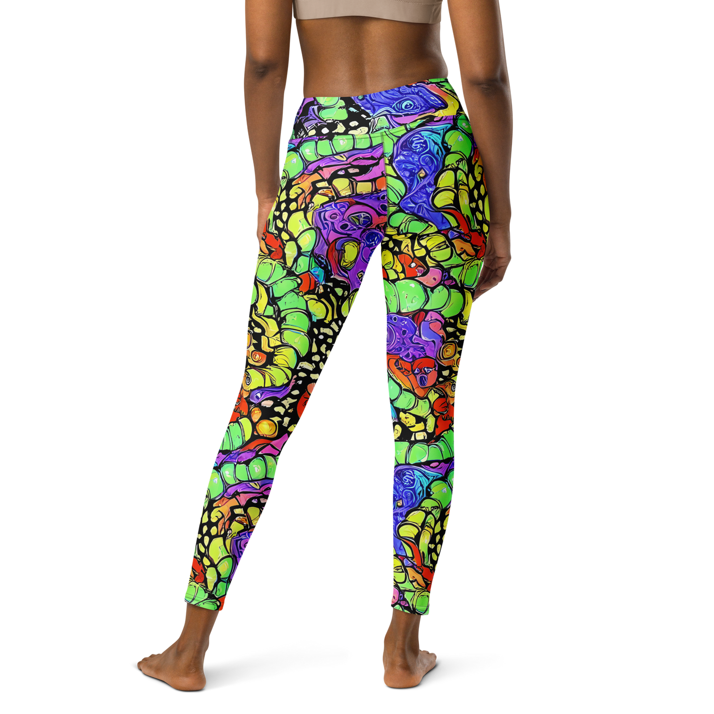 Yoga Leggings - Frostwork Fantasy