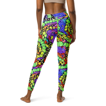 Yoga Leggings - Frostwork Fantasy