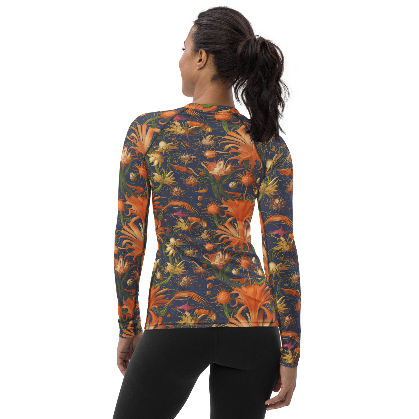 Women's Rash Guard - Stellar Blooms