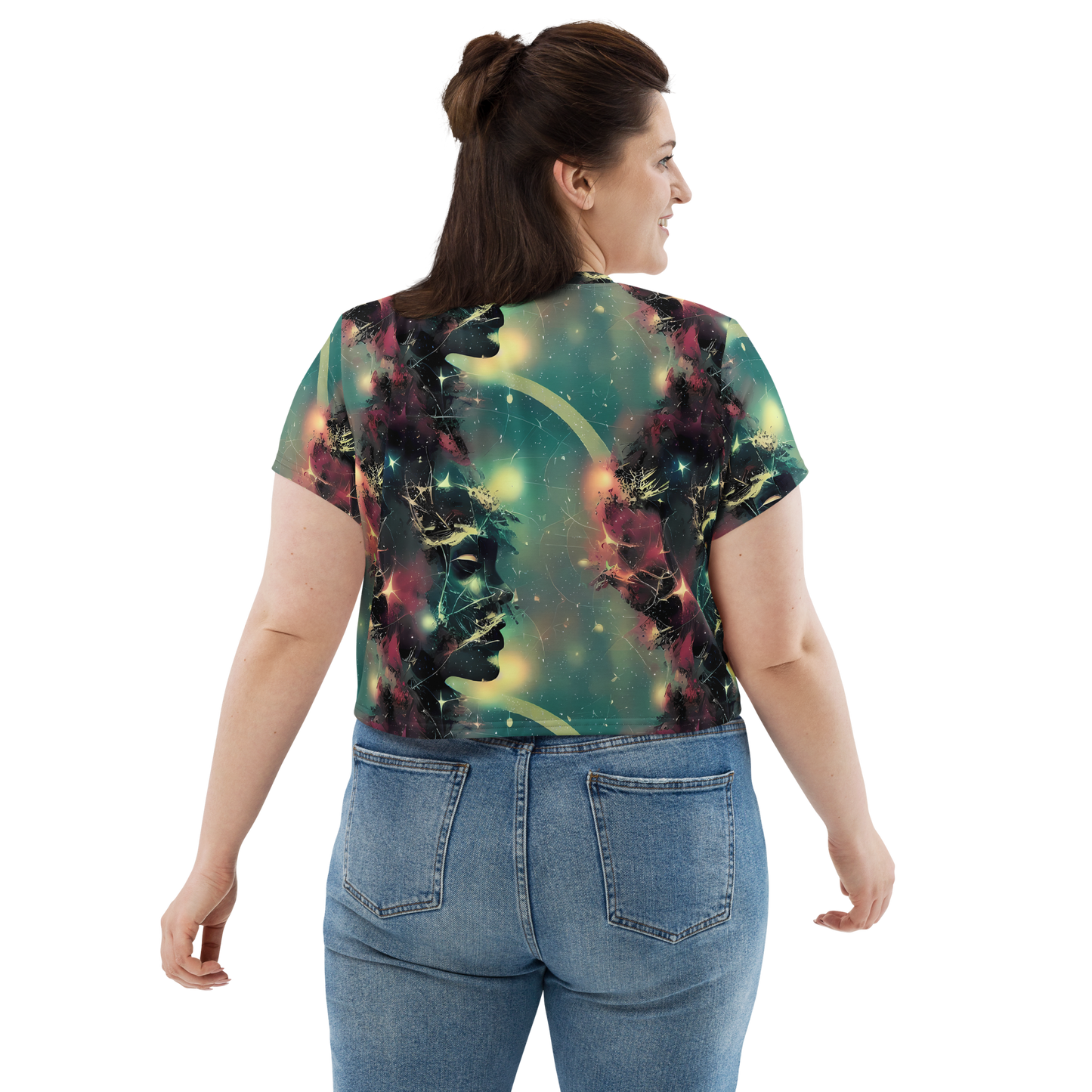 Women's Crop Tee - Galactic Serpent