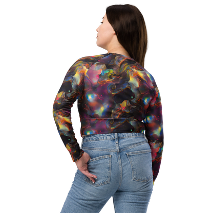 Long Sleeve Crop Top - Cosmic Fusion