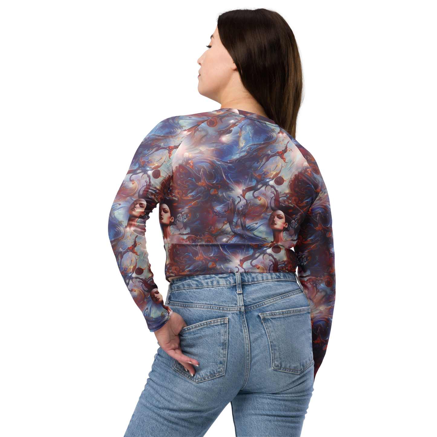 Long Sleeve Crop Top - Dreamweaver