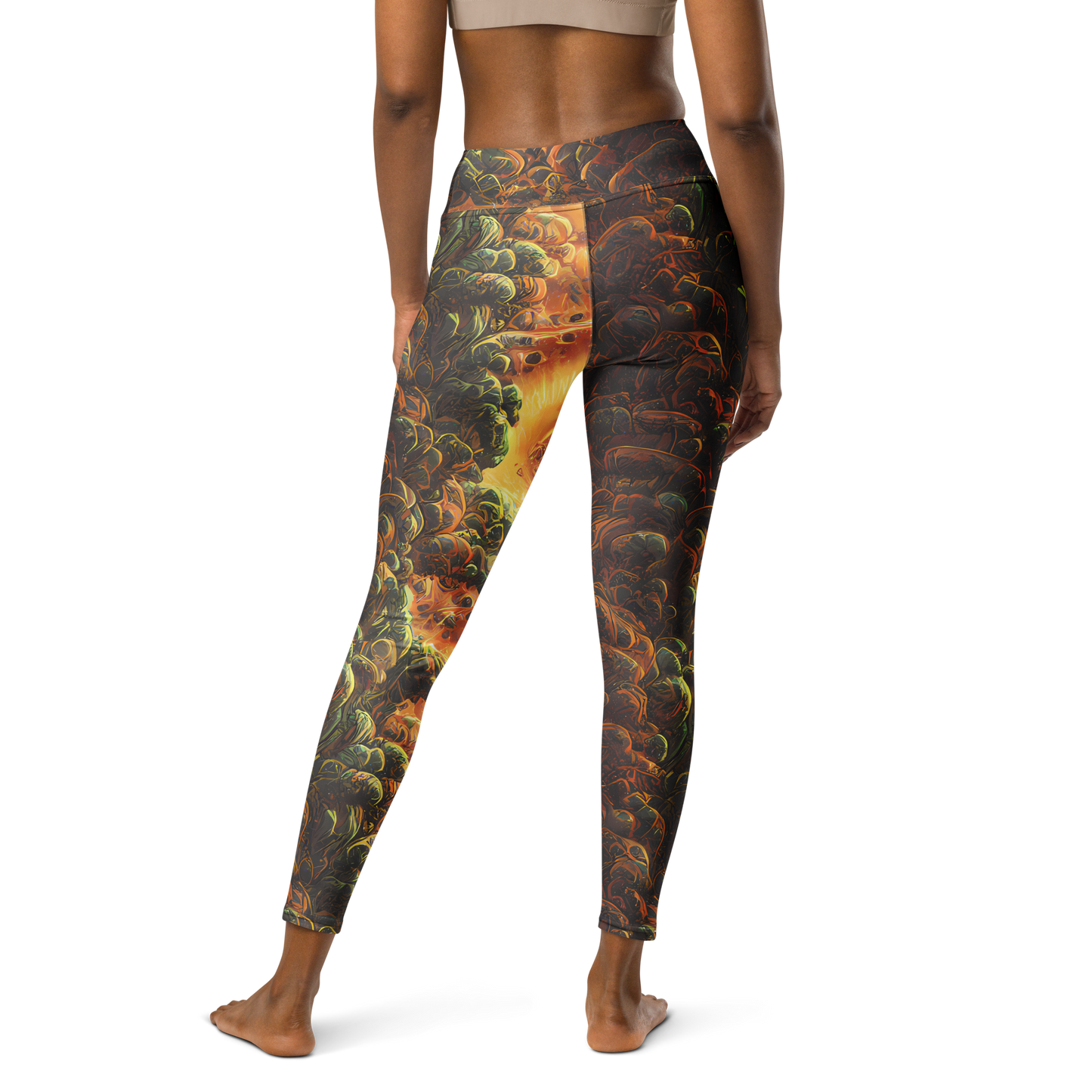 Yoga Leggings - Volcanic Cascade