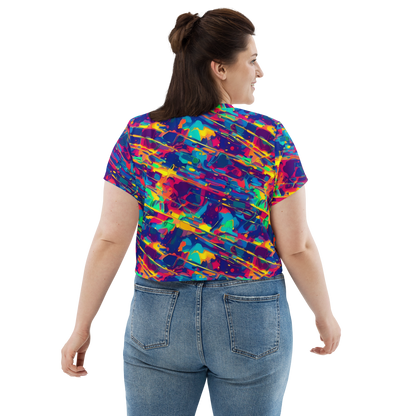 Women's Crop Tee - Spectrum Streaks