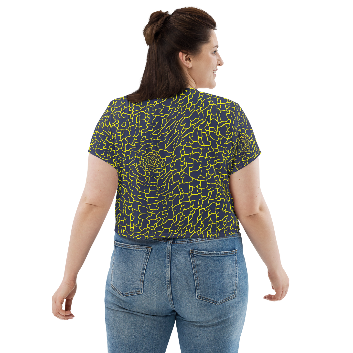 Women's Crop Tee - Nightshade Maze