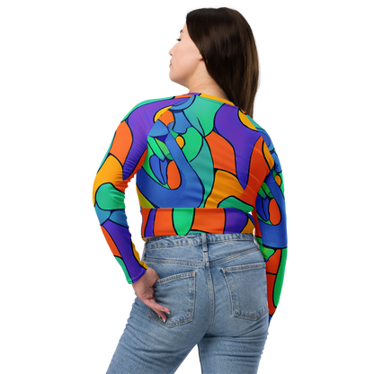 Long Sleeve Crop Top - Archipenko Dream