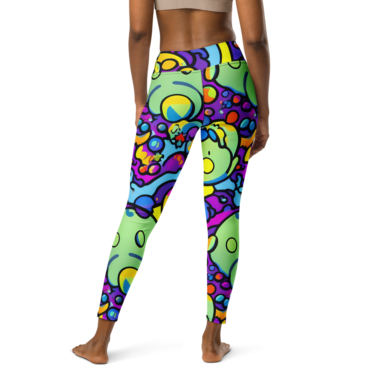 Yoga Leggings - Radiant Lagoon
