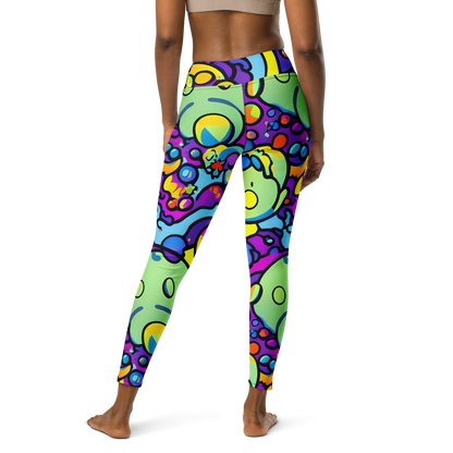 Yoga Leggings - Radiant Lagoon