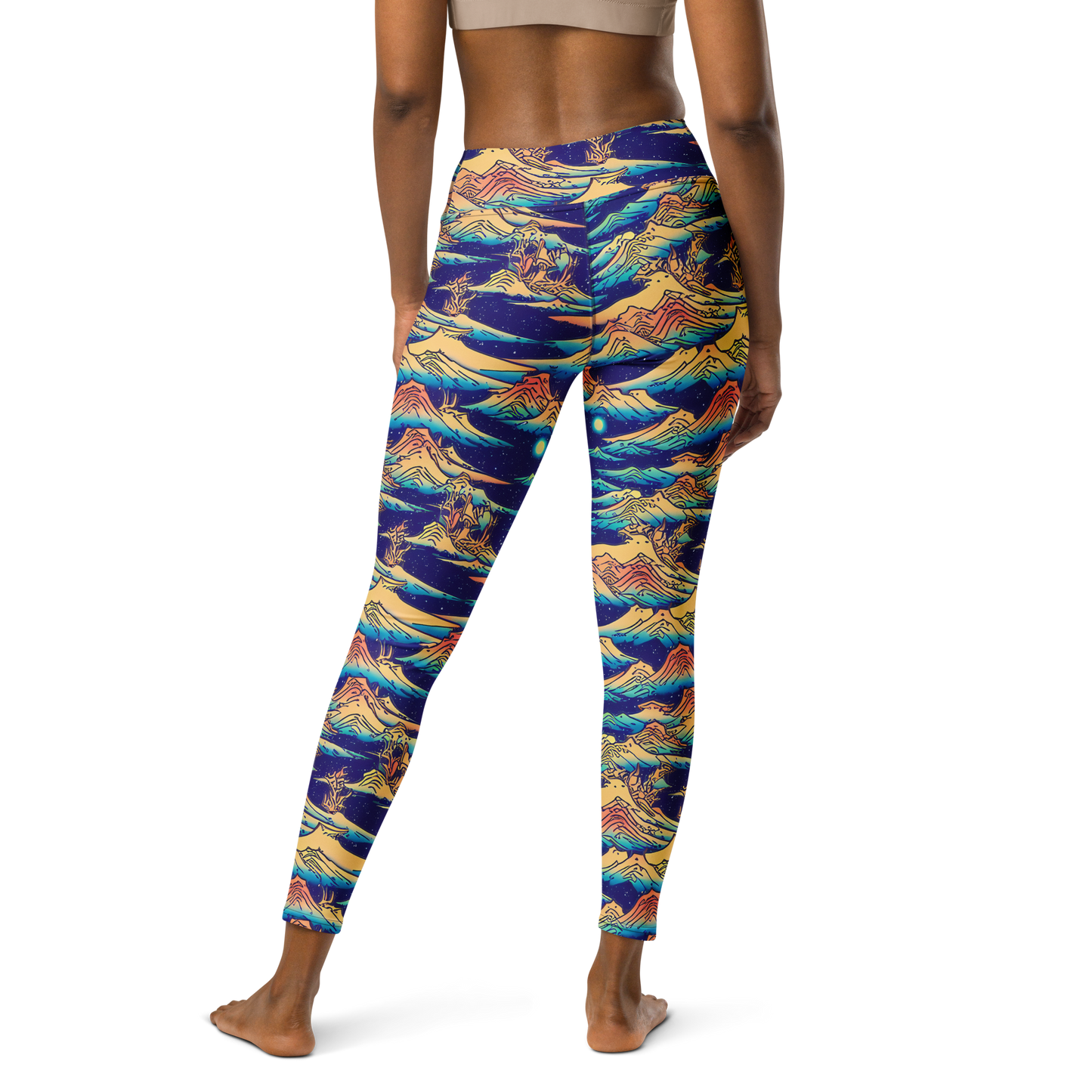 Yoga Leggings - Mystical Mountain Mirage