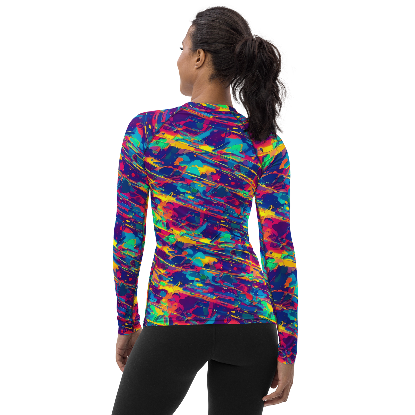 Women's Rash Guard - Spectrum Streaks