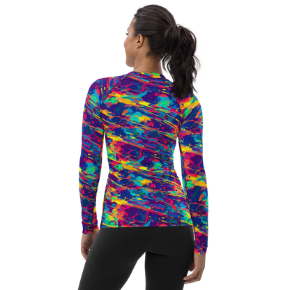 Women's Rash Guard - Spectrum Streaks