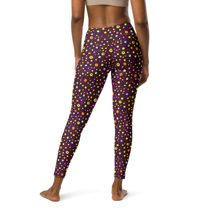 Yoga Leggings - Cosmic Dotscape