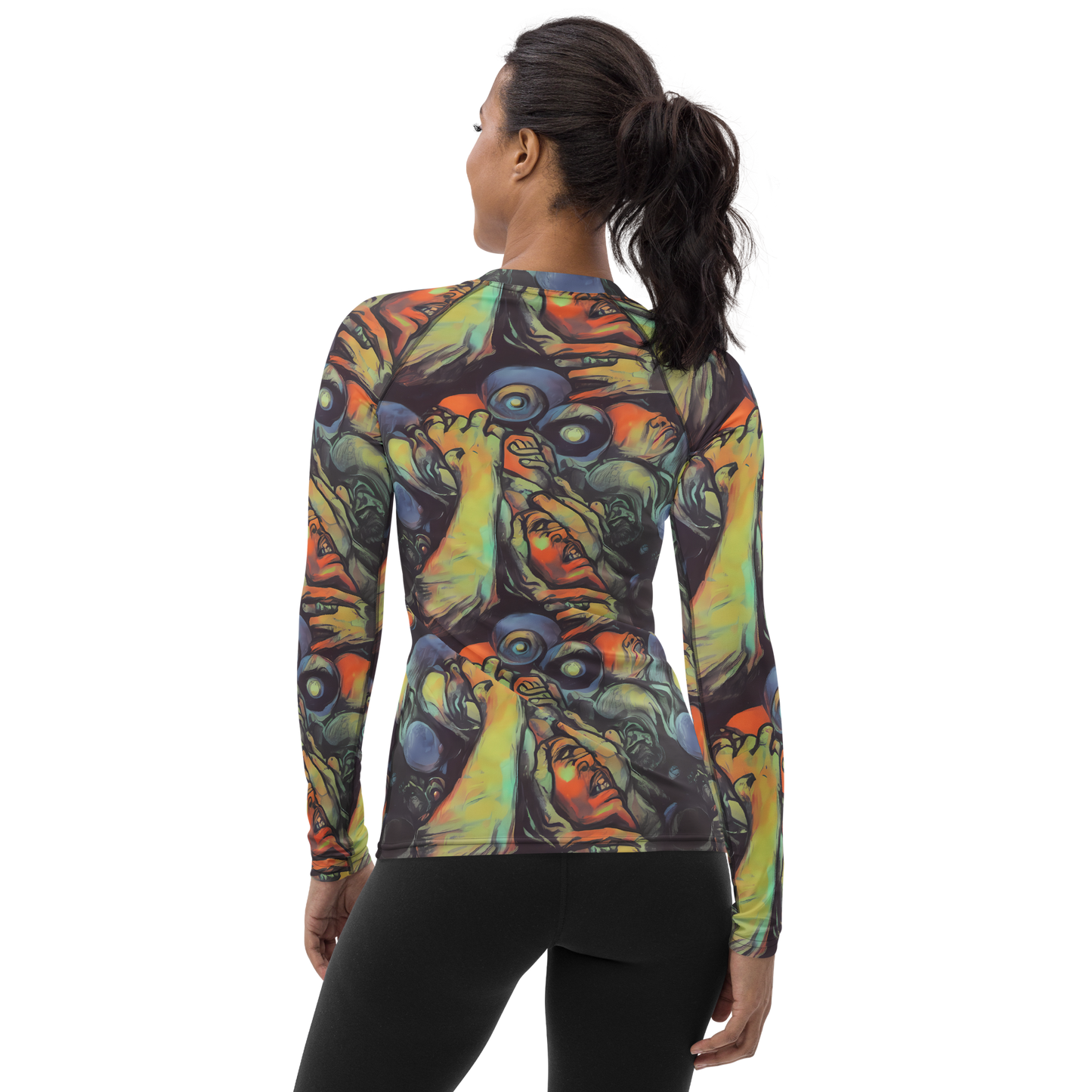Women's Rash Guard - Cosmic Scream