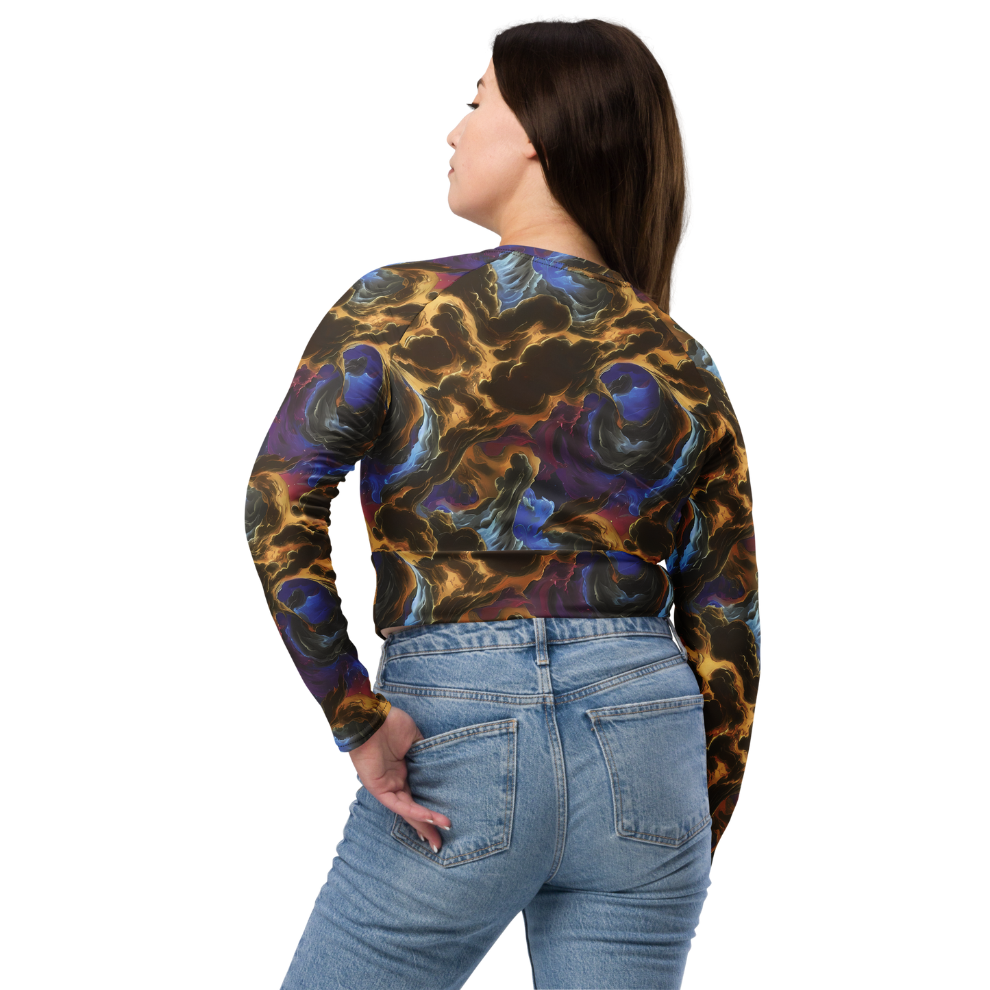 Long Sleeve Crop Top - Vortex Virtue