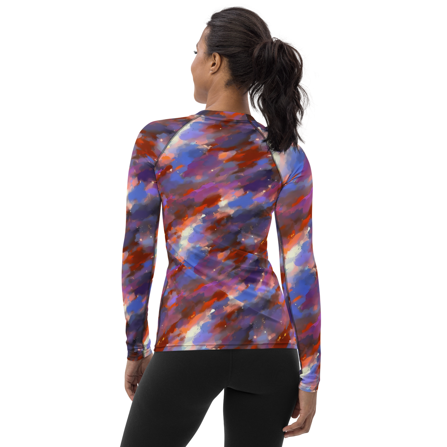 Women's Rash Guard - Celestial Brushstroke